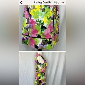 Calvin Klein floral sleeveless dress, sz 6